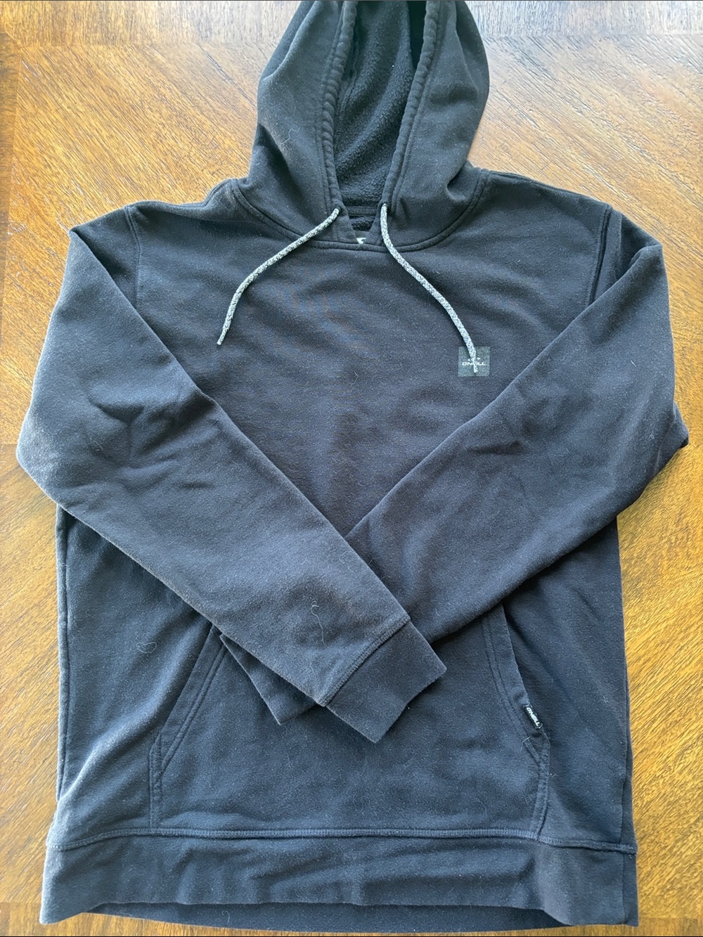 O'Neill Black Men's Pullover Hoodie with Drawstring